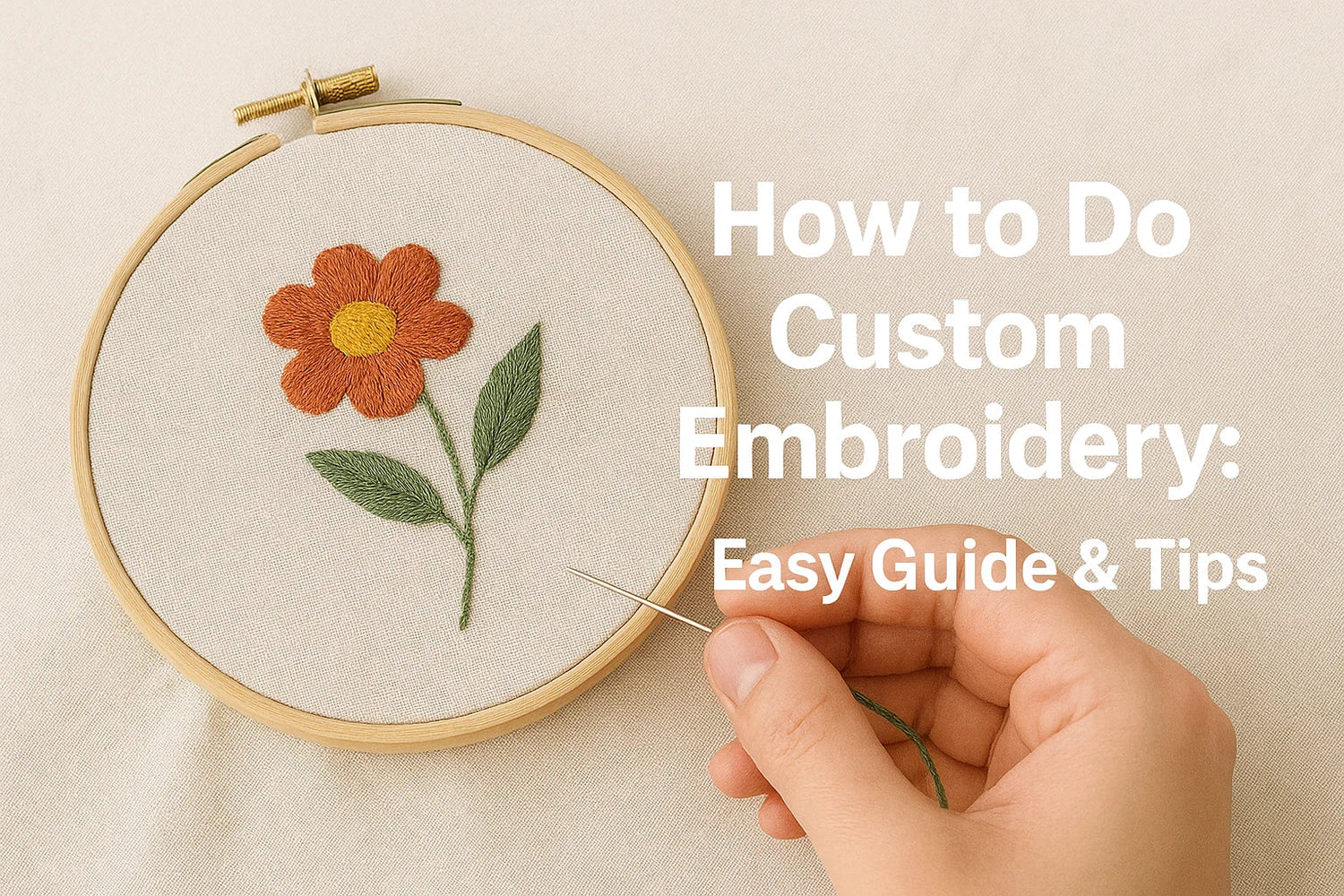 How to Do Custom Embroidery: Tools, Techniques, and Tips for Beginners
