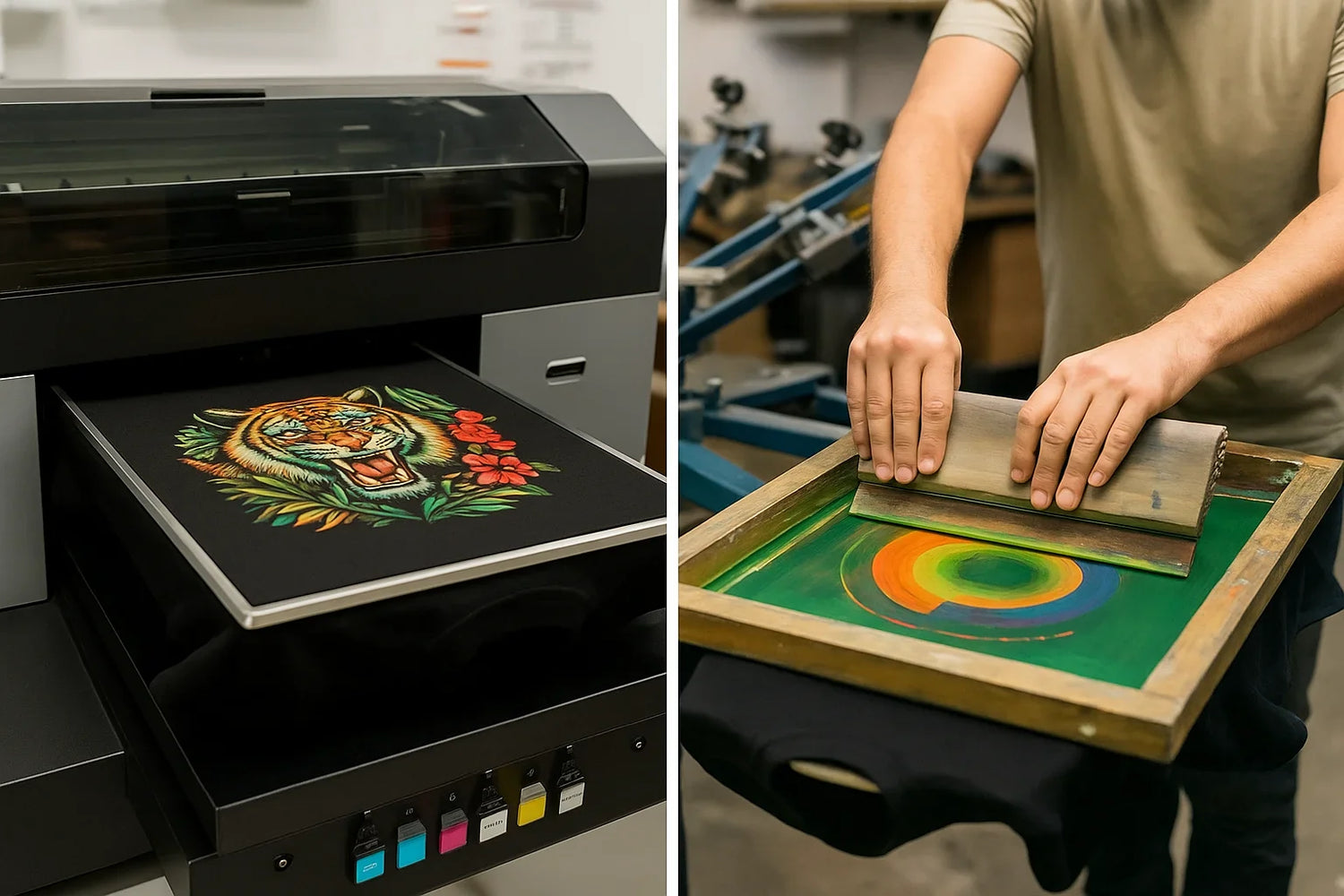DTG Printing vs Screen Printing