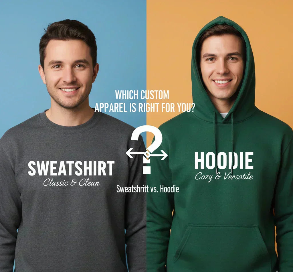 Sweatshirt vs. Hoodie